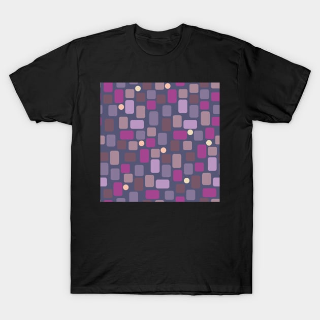 dark violet rectangles T-Shirt by colorofmagic